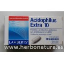 Acidophilus Extra 10 (10000 millones de bacterias amigas) 60 cápsulas LAMBERTS en Herbonatura.es