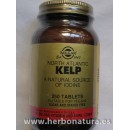 Kelp, Yodo de fuente natural 250 comprimidos SOLGAR en Herbonatura.es