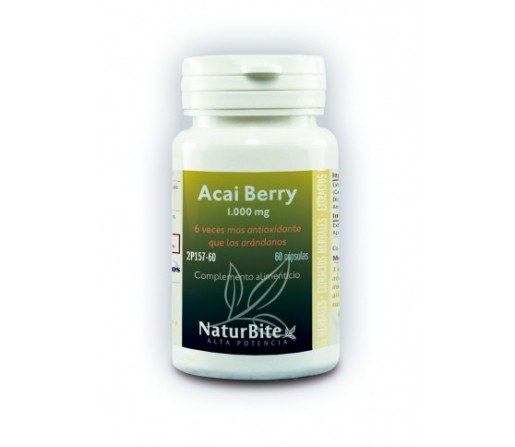 Acai Berry 1000mg. Antioxidante, 60 cápsulas NATURBITE