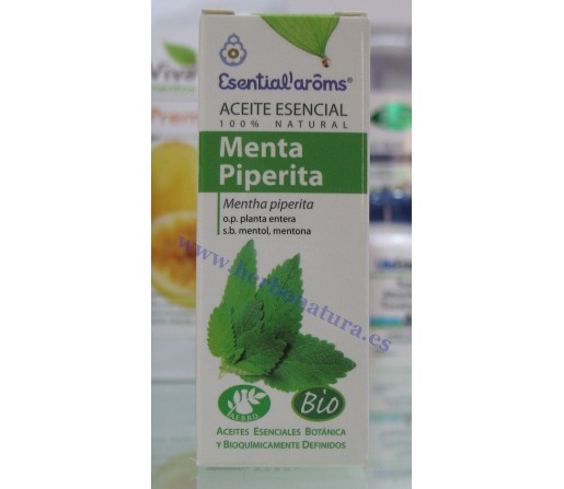 Aceite Esencial Menta Piperita Biológico (Mentha  piperita) 10ml. ESENTIAL AROMS