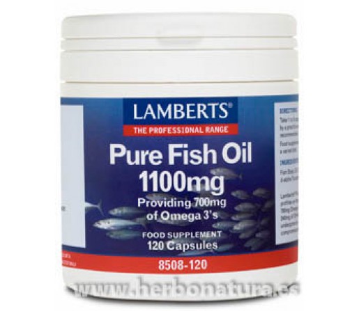 Aceite de Pescado 1100mg. EPA 360mg. DHA 240mg. 120 perlas LAMBERTS