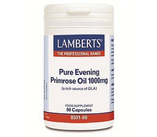 Aceite de Prímula Puro 1000mg. (Fuente rica en GLA) 90 cápsulas LAMBERTS
