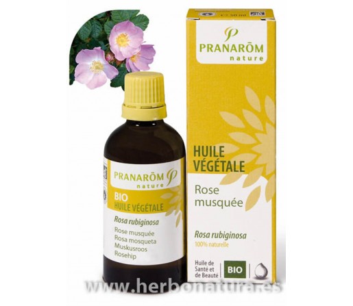 Aceite Rosa Mosqueta Biológico (Rosa rubiginosa) 50ml. PRANAROM