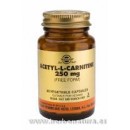 Acetil L-Carnitina 250 mg 30 Cápsulas vegetales SOLGAR en Herbonatura.es