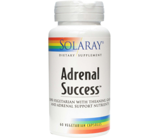 Adrenal Success Teanina, GABA, Schisandra 60 cápsulas SOLARAY