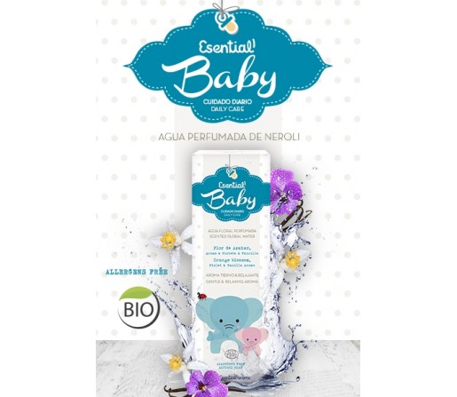 Agua Floral Perfumada Baby Ecológica Bebe 100ml ESENTIAL AROMS
