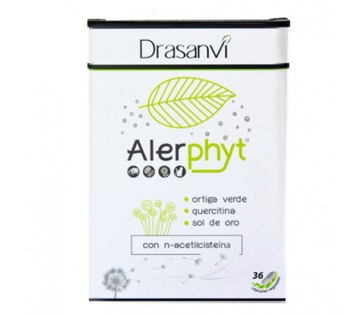 Alerphyt Alergias quercitina, cisteina, sol de oro, ortiga... 36 cápsulas DRASANVI