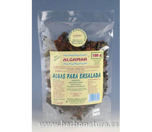 Algas para Ensalada wakame, nori y dulse ecológicas 100gr. ALGAMAR