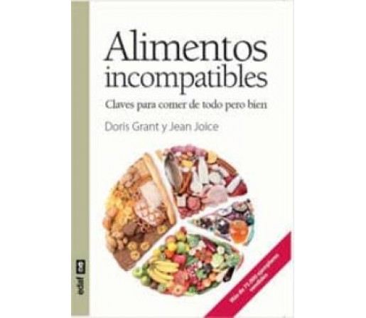 Alimentos Incompatibles, Claves para comer de todo pero bien, Libro Doris Grant y Jean Joice EDAF