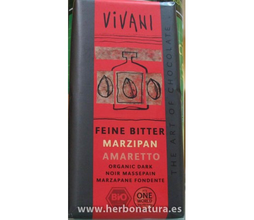 Chocolate Negro Amaretto Biológico 100gr. VIVANI