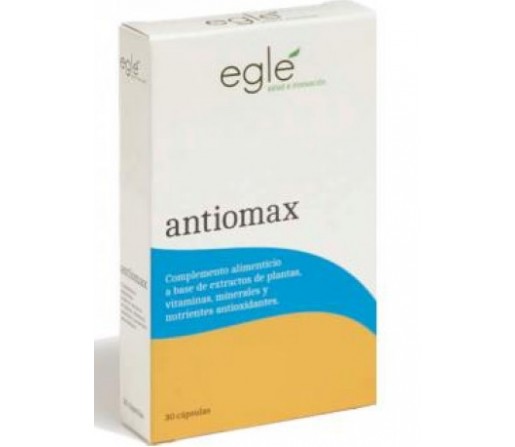 Antiomax, Antioxidante, Zeaxantina, Bioflavonoides, Mirtilo, Q10, Vit D... 30 cápsulas EGLE