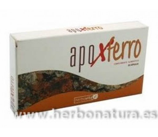 Apoxferro Apolactoferrina, Hierro... Defensas 30 cápsulas HERBOVITA