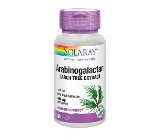Arabinogalactanos, Arabinogalactan de Alerce 60 cápsulas vegetales SOLARAY