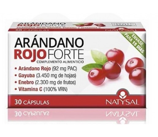 Arándano Rojo Forte 30 cápsulas NATYSAL