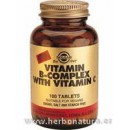 B-Complex con Vitamina C 500mg. 250 Comprimidos SOLGAR en Herbonatura.es