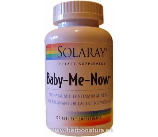Baby Me Now multinutriente lactancia y embarazo 150 comprimidos SOLARAY