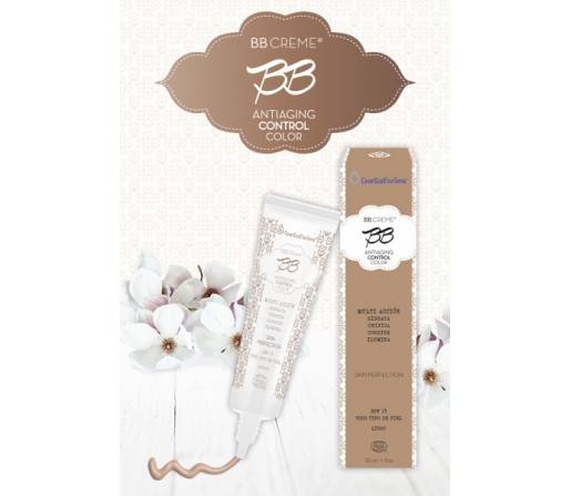 BB Cream Light Biológica Antiaging, control, color... 30ml. ESENTIAL AROMS