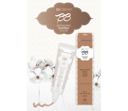 BB Cream Medium Biológica Antiaging, control, color... 30ml. ESENTIAL AROMS