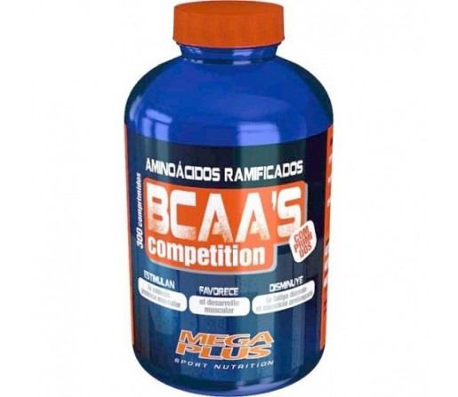 BCAA. Competition Aminoácidos ramificados 300 comprimidos MEGA PLUS