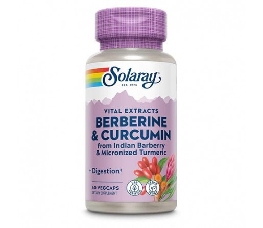 Berberine y Curcumin Berberina y Cúrcuma 60 cápsulas SOLARAY