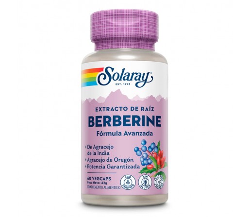 Berberine Berberina 60 cápsulas SOLARAY