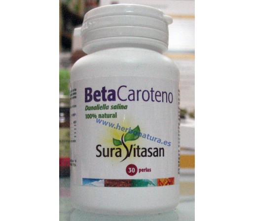 Beta Caroteno Natural Dunaliella Salina 30 perlas SURA VITASAN