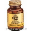 Biotina 300 μg 100 Comprimidos SOLGAR en Herbonatura.es