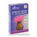 Bipole Rábano Negro y Alcachofa Biológico Digestivo y Depurativo 20 ampollas INTERSA en Herbonatura.es