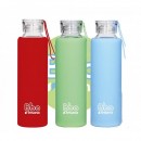 Botella Reutilizable BBO de Borosilicato y funda de silicona 550ml. IRISANA en Herbonatura.es