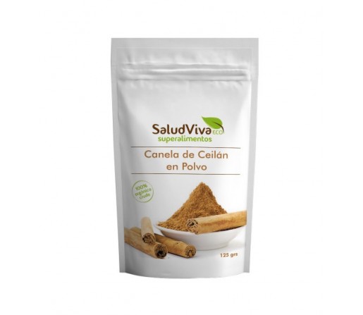 Canela de Ceilán Polvo Biológica 125gr. superalimento SALUD VIVA