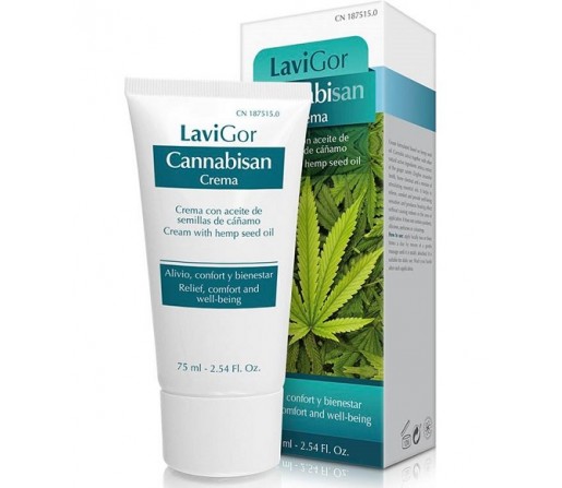 Cannabisan Crema con aceite de semillas de cáñamo, efecto calór 75ml. LAVIGOR
