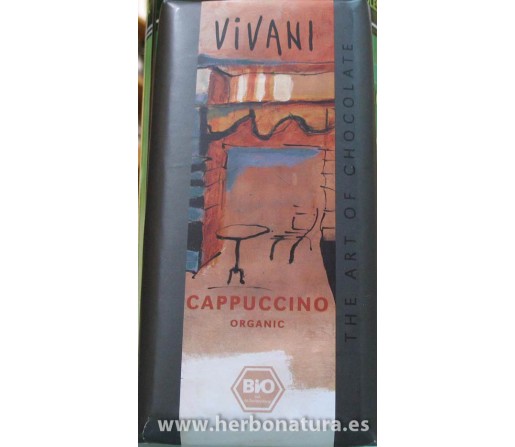 Chocolate Cappuccino Biológico 100gr. VIVANI