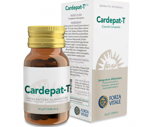 Cardepat T, Hepático Espagirico 25gr. 60 Comprimidos aproximadamente FORZA VITALE