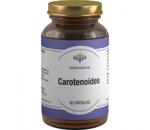Carotenoides, Astaxantina, Licopeno, Luteina, Betacaroteno 60 cápsulas INTERNATURE