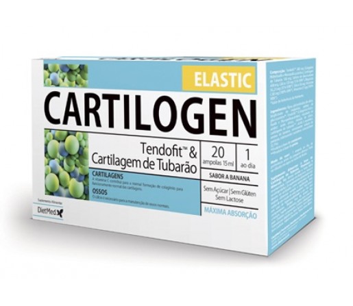 Cartilogen Elastic, Tendofit y Cartílago de tiburón, Tendones y cartílagos 20 ampollas DIETMED