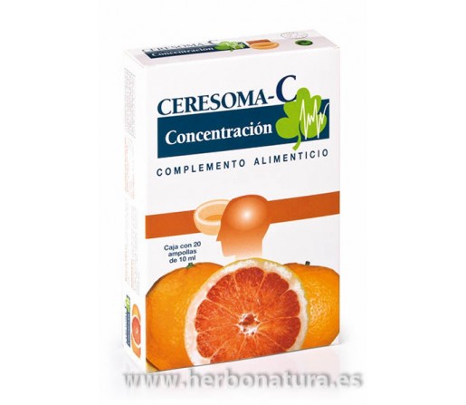 Ceresoma C concentración, atención 20 ampollas INTERSA