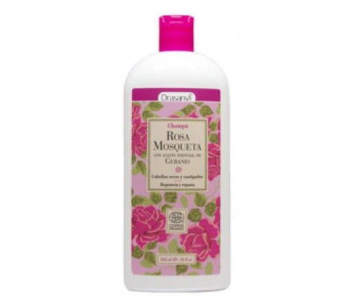 Champú Bio de Rosa Mosqueta y A. E. de Geranio 500ml. DRASANVI