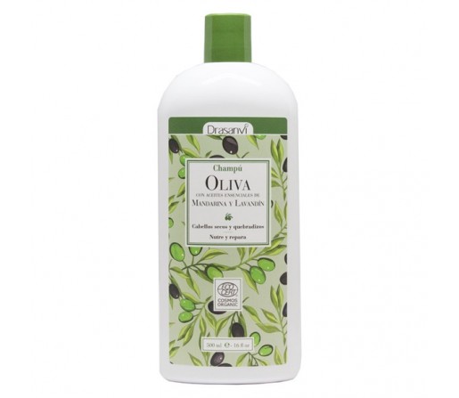 Champú Bio de Oliva y A. E. de Mandarina y Lavandín 500ml. DRASANVI