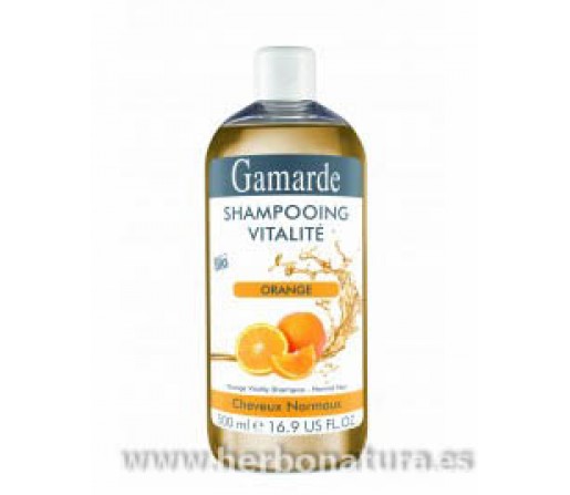 Champú Revitalizante Biológico con Naranja Dulce Cabello Normal 500ml. GAMARDE