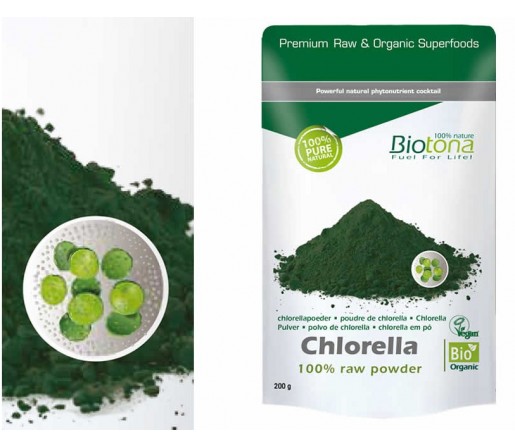 Chlorella Raw Polvo Ecológica 200gr. BIOTONA