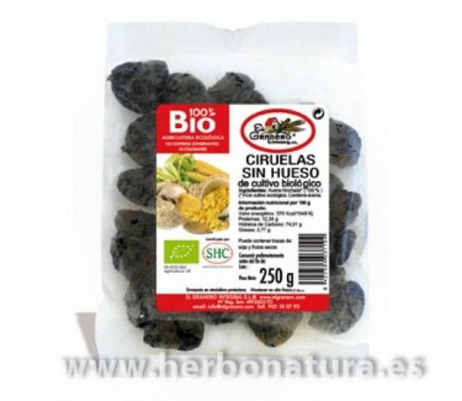 Ciruelas Sin Hueso Ecológicas 250gr. EL GRANERO INTEGRAL
