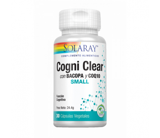 Cogni Clear con coenzima Q10 30 capsulas vegetales SOLARAY