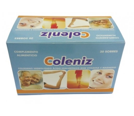 Coleniz Colágeno Peptan, Magnesio, MSM, Acido Hialurónico 20 sobres LIDER BIENSTAR