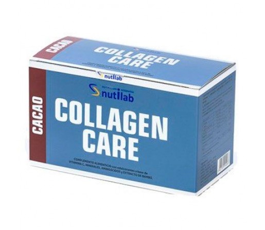 Collagen Care Cacao con Estevia, glicina, lisina, arginina... 30 sobres NUTILAB