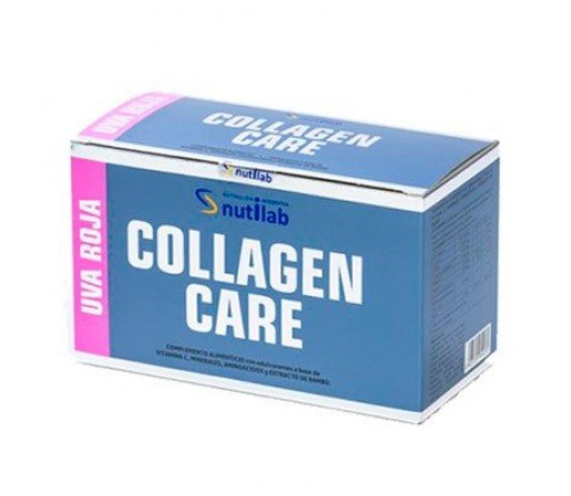 Collagen Care Uva Roja con Estevia, glicina, lisina, arginina... 30 sobres NUTILAB