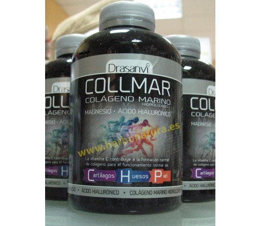 Collmar Magnesio Colageno Marino, Hialurónico... 180 comprimidos DRASANVI