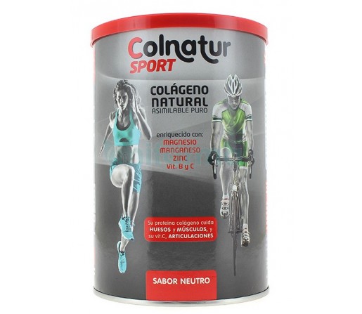 Colnatur Sport Sabor Neutro, Colágeno, magnesio, zinc, manganeso, vitaminas 330gr. PROTEIN