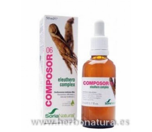 Composor 6 Eleuthero Complex Eleuterococo, Romero y Ajedrea 50ml. SORIA NATURAL