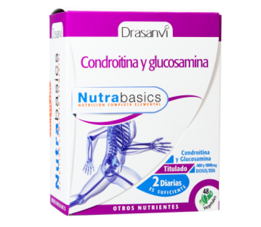 Condroitina y Glucosamina Nutrabasics 48 cápsulas DRASANVI