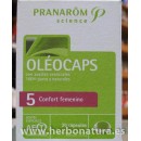 Oleocaps 5 Confort femenino 30 cápsulas PRANAROM en Herbonatura.es
